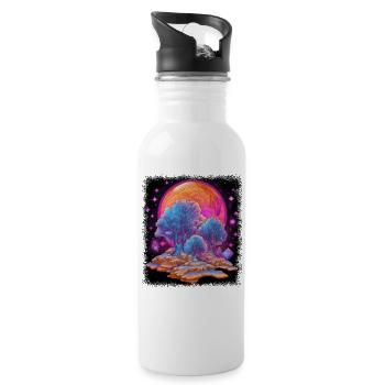 comic humor sheep buy funny quote anti vaccine and - Trinkflasche mit integriertem Trinkhalm - Weiß - Rechts