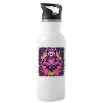 bar joke otter jokes baby animals awesome animal - Trinkflasche mit integriertem Trinkhalm - Weiß - Rechts