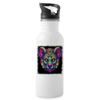 funny quote birthday present idea funny sayings - Water bottle with straw - white - Right