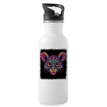Croos Fine Statement T-shirt drôle d’animal - Gourde avec paille intégrée - blanc - Droite