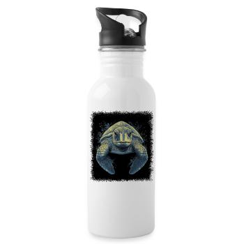 Quote Funny Quote Diving Jokes Animal Protection - Water bottle with straw - white - Right