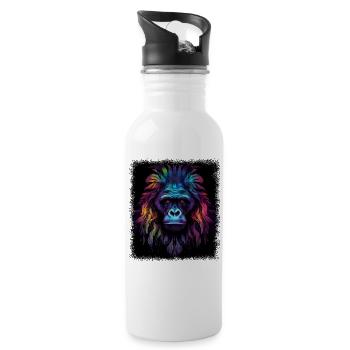 Joke Gift Family Love Present Anti War Pride Quote - Water bottle with straw - white - Right
