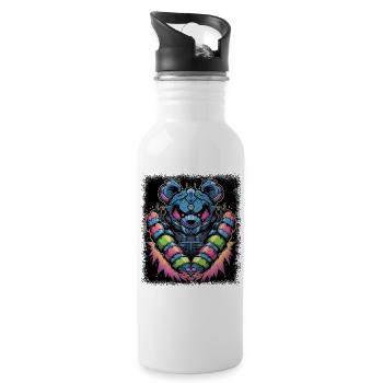 Polar Bear Gift Idea Super anniversaire Koala Humour - Gourde avec paille intégrée - blanc - Droite