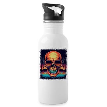 statement dirty balloons bday adult clothing gift - Trinkflasche mit integriertem Trinkhalm - Weiß - Rechts