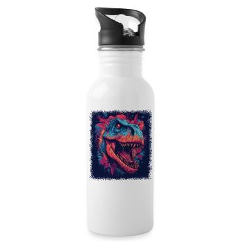 awesome born in 2004 birthday present old quote - Water bottle with straw - white - Right