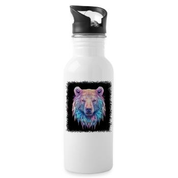 funny sayings coati quote panda jokes gift idea - Trinkflasche mit integriertem Trinkhalm - Weiß - Rechts