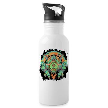 Creature Marine Animal Park Turtle Lover Animal - Water bottle with straw - white - Right