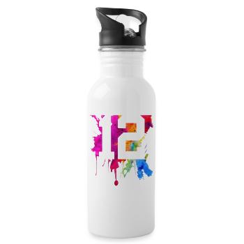 12 YEARS 12TH BIRTHDAY - Water bottle with straw - white - Right
