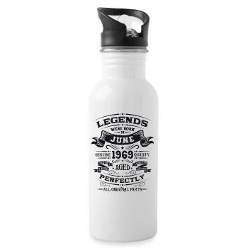 55ème Anniversaire Légendaire Juin 1969 Millésime 1969 - Gourde avec paille intégrée - blanc - Droite