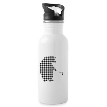Yaya Bear - Trinkflasche mit integriertem Trinkhalm - Weiß - Rechts