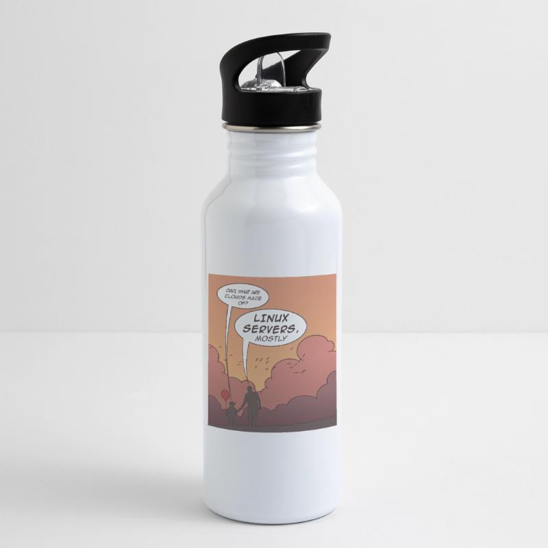 Funny coding programming languages design Water bottle with straw