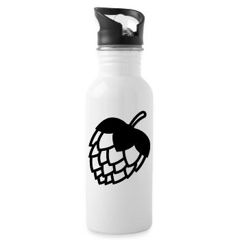 Icône de bière tapoteuse - Gourde avec paille intégrée - blanc - Droite