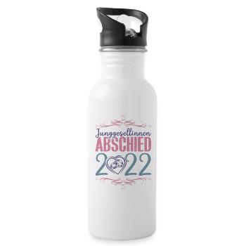 Junggesellinnenabschied 2022 - Trinkflasche mit integriertem Trinkhalm - Weiß - Rechts