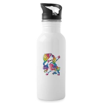 J'ai Déja 16 Ans Cadeau Anniversaire Fille Licorne - Gourde avec paille intégrée - blanc - Droite