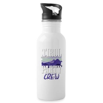 Tirol Party Crew - Water bottle with straw - white - Right