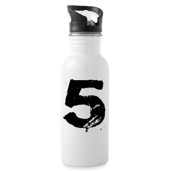 Maillot 5 numéros - Gourde avec paille intégrée - blanc - Droite