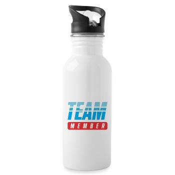 Chess Team - Water bottle with straw - white - Right