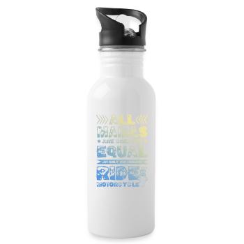 Mama Motorcycle - Water bottle with straw - white - Right