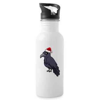 Crow Comic Christmas - Gourde avec paille intégrée - blanc - Droite