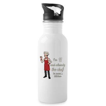 I'm 11 - Young Chef - Water bottle with straw - white - Right