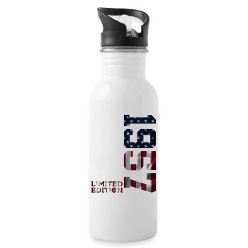 LIMITED EDITION 1957 USA 69TH BIRTHDAY - Water bottle with straw - white - Right