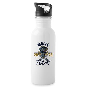 Malle 2023 Skeleton - Water bottle with straw - white - Right