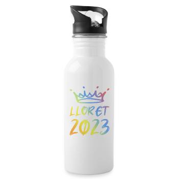 Lloret De Mar 2023 - Gourde avec paille intégrée - blanc - Droite