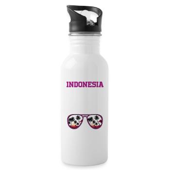Indonesia 23 Jersey 2023 - Water bottle with straw - white - Right
