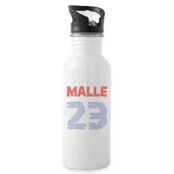 Malle 23 Trikot 2023 - Trinkflasche mit integriertem Trinkhalm - Weiß - Rechts