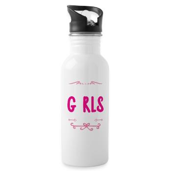 Golden Sands Girls Tour - Gourde avec paille intégrée - blanc - Droite