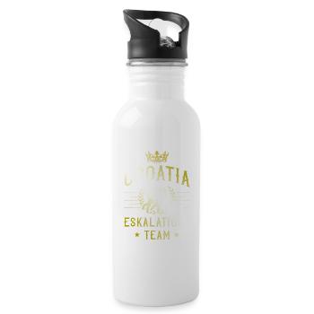 Croatia escalation - Water bottle with straw - white - Right