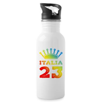 Italia 23 Jersey 2023 - Water bottle with straw - white - Right