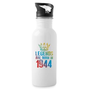 1944 Legends Born In - Water bottle with straw - white - Right
