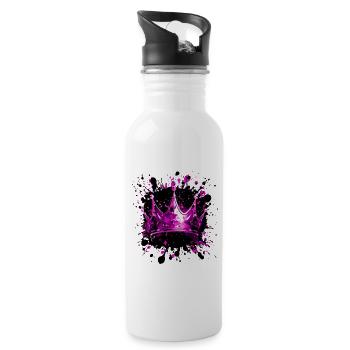 Crown Blob - Water bottle with straw - white - Right