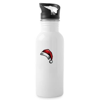 74 Number Christmas - Water bottle with straw - white - Right