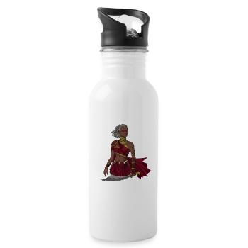 Goddess of the Yoruba religion - Oya - Water bottle with straw - white - Right
