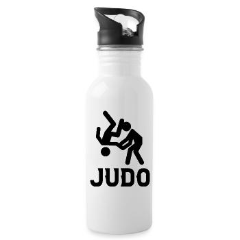 Judo - Water bottle with straw - white - Right