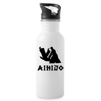 Aikido - Water bottle with straw - white - Right