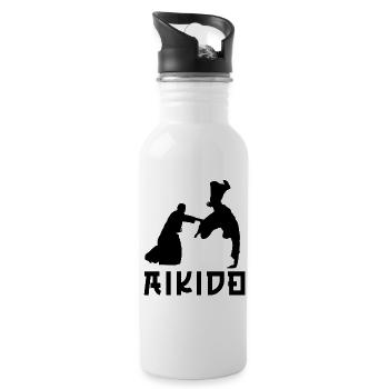 Aikido - Water bottle with straw - white - Right