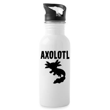 axolotl - Gourde avec paille intégrée - blanc - Droite