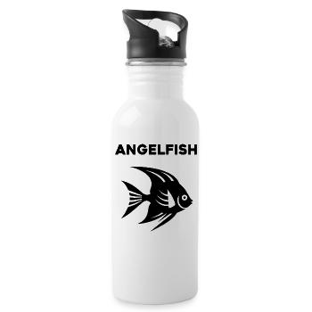 Angelfish - Water bottle with straw - white - Right