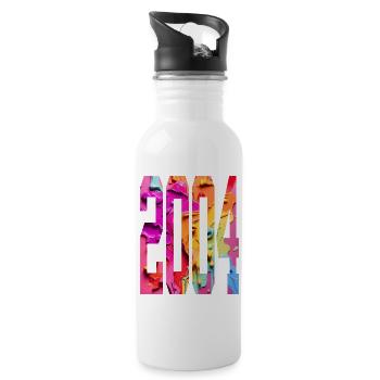 BUNT 22ND BIRTHDAY 2004 - Water bottle with straw - white - Right