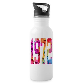 BUNT 54TH BIRTHDAY 1972 - Water bottle with straw - white - Right