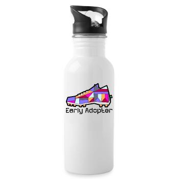 Shoe 1 - Water bottle with straw - white - Right