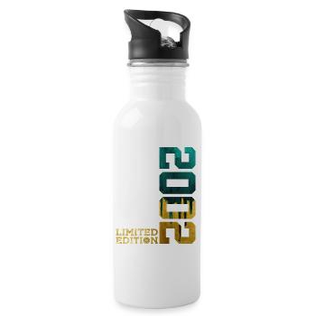 24TH BIRTHDAY LIMITED EDITION 2002 - Water bottle with straw - white - Right