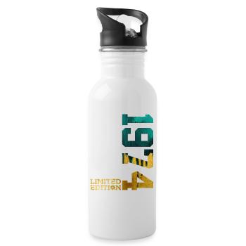 52ND BIRTHDAY LIMITED EDITION 1974 - Water bottle with straw - white - Right