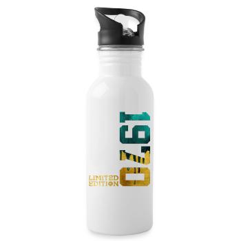 56TH BIRTHDAY LIMITED EDITION 1970 - Water bottle with straw - white - Right