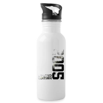 21ST BIRTHDAY 21 YEARS LIMITED EDITION 2005 - Water bottle with straw - white - Right
