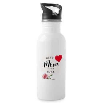 Meilleure maman au Hall - Gourde avec paille intégrée - blanc - Droite