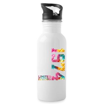 52ND BIRTHDAY LIMITED EDITION 1974 - Water bottle with straw - white - Right